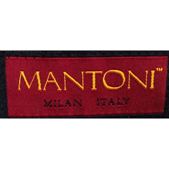 Mantoni Super 140s Mens 40s Wool Blue Striped Blazer Jacket 3 button EUC - Picture 11 of 13